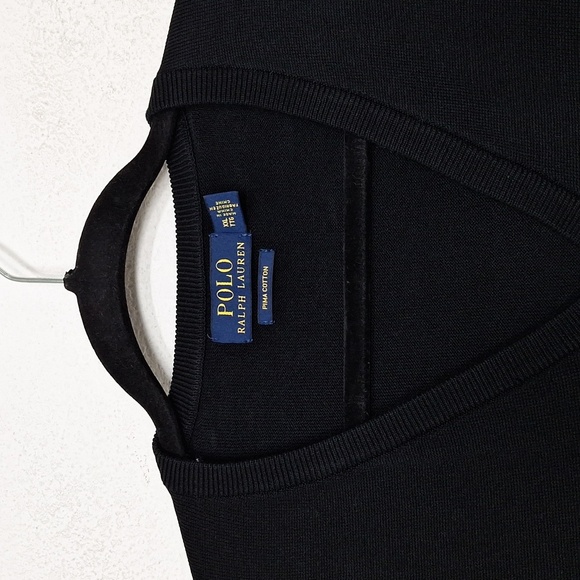 Polo by Ralph Lauren Men's Quiet Luxury Preppy Black V-Neck Sweater Size XXL - Picture 2 of 12